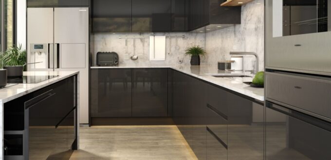 Monochrome kitchen