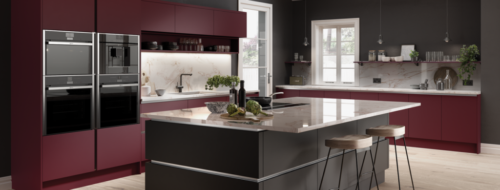 Red kitchens Statement Kitchen trends