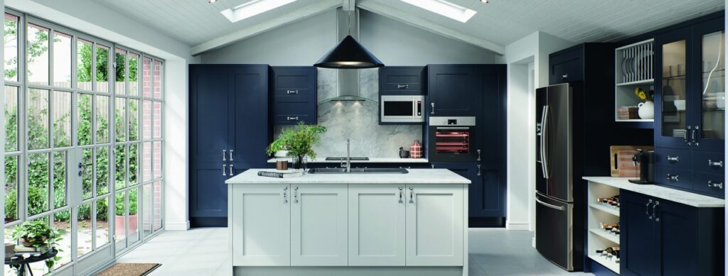 Light and Dark Island Cupboard Doors