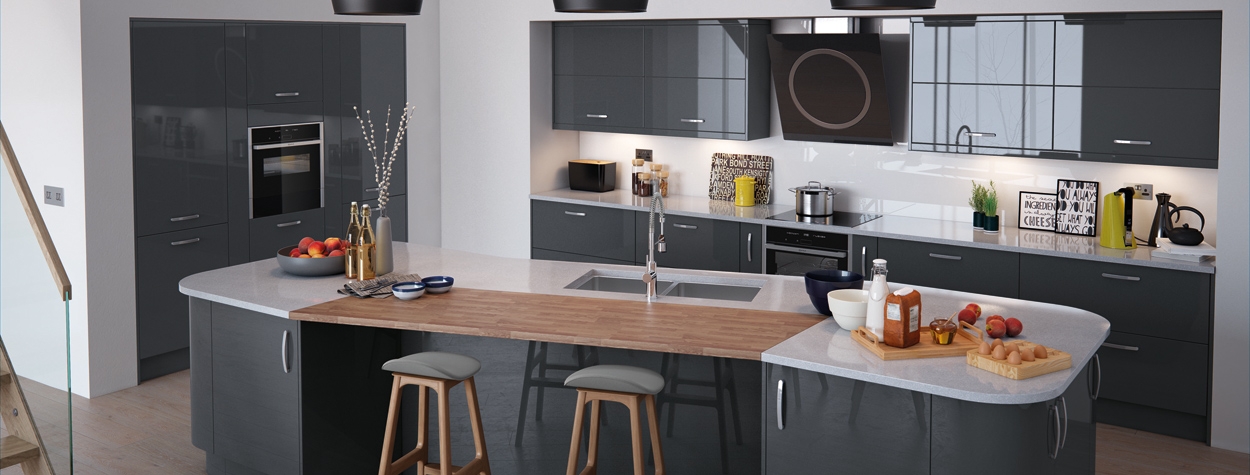 Viv High Gloss Slab Anthracite (Delivery within 3-5 working days) Viv High Gloss Slab Anthracite (Delivery within 3-5 working days)