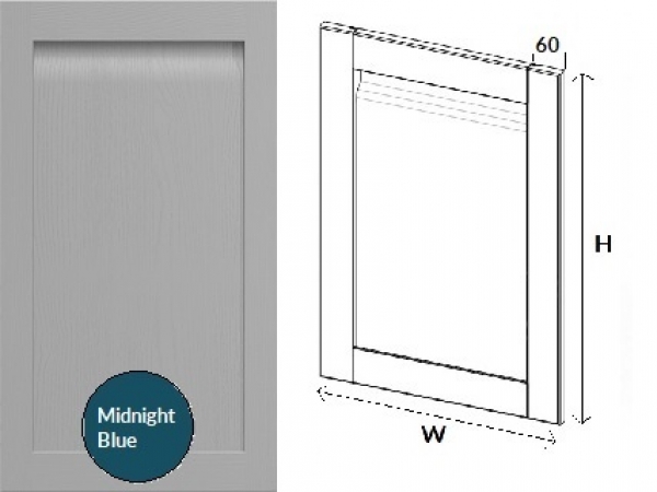 Grantham Handleless Shaker Midnight Blue (Delivery within 6-8 weeks)