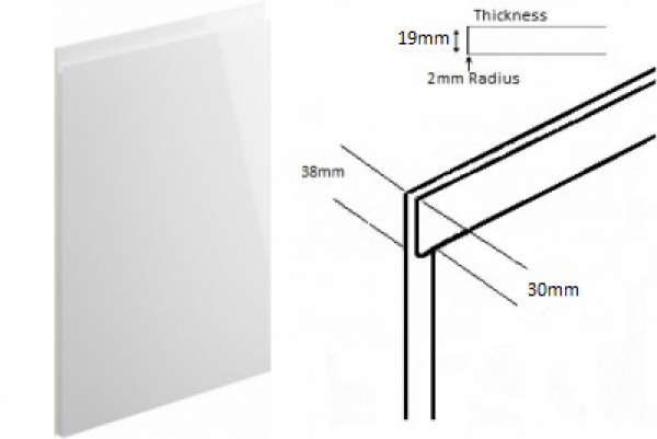 J-Profile Gloss White (M2M 10-12 working days)