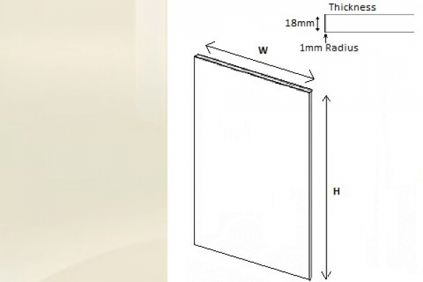Viv High Gloss Slab Ivory (Delivery within 3-5 working days)