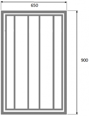 Oakgrain Shaker Grey Base T&G End Panel 900mm h X 650mm w X 18mm