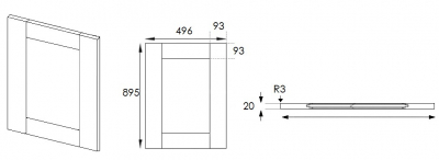 Cambridge Dakar 895mm h x 496mm w