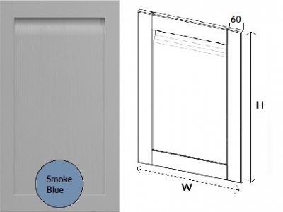 Grantham Handleless Shaker Smoke Blue (Delivery within 6-8 weeks) Grantham Handleless Shaker Smoke Blue (Delivery within 6-8 weeks)