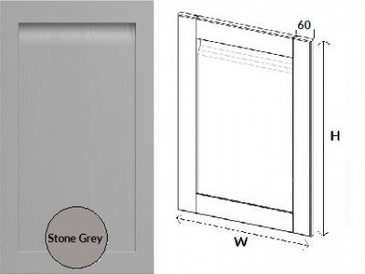 Grantham Handleless Shaker Stone Grey (Delivered within 10-15 Working Days)