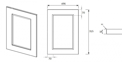 Richmond Woodgrain Urban Oak 355mm h x 496mm w