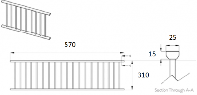 Cambridge Dakar 1200mm Plate Rack