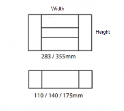 Shaker Matt Dakkar 355mm h x 496mm w