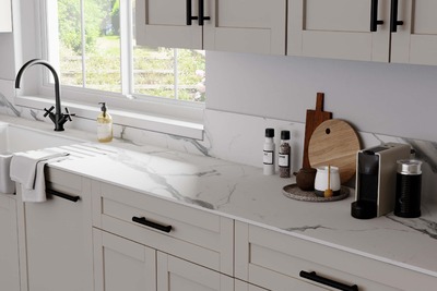 Classic Marble Compact Laminate 3m Worktop Upstand